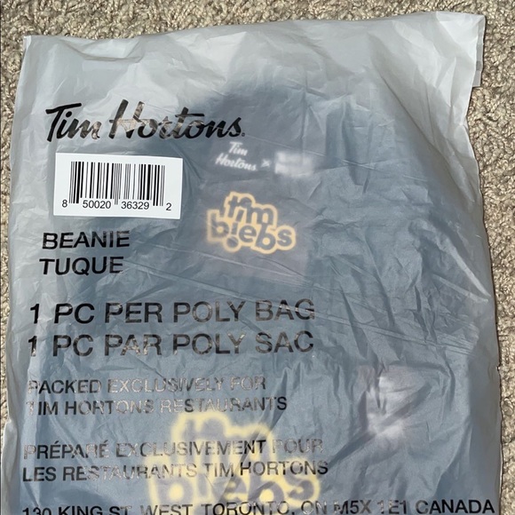 Tim Hortons X Justin Bieber beanie and timbit box. - Picture 2 of 4